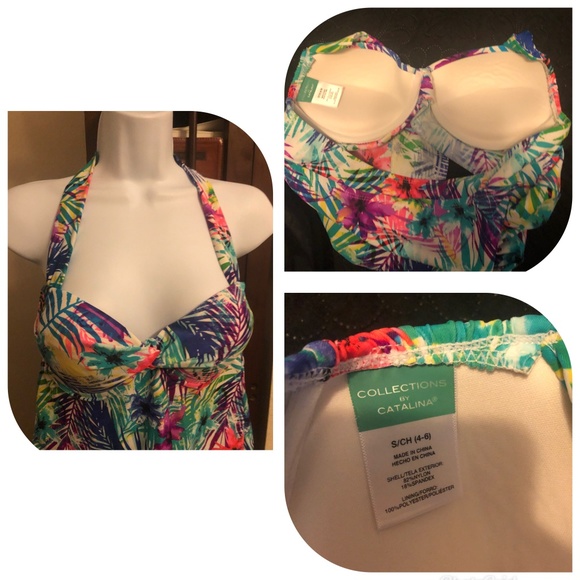 💥Flash Sale3/10💥Catalina Womens Tankini Top wist Bandeau - Picture 4 of 4